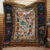 Camping Alphabet Vintage Quilt Blanket  Quilt